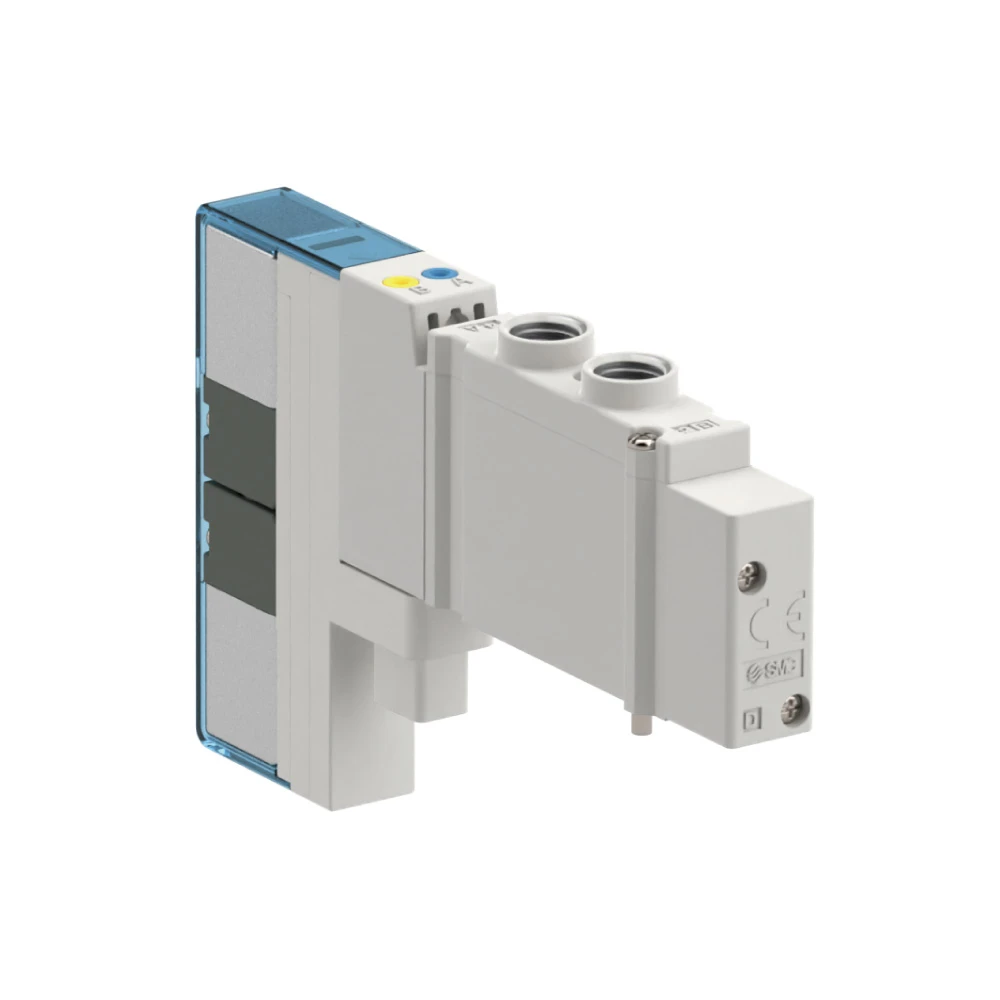 Van điện từ 5 cổng nhỏ gọn dạng cắm (Plug-in) kiểu cấp khí phía trên - JSY3000
