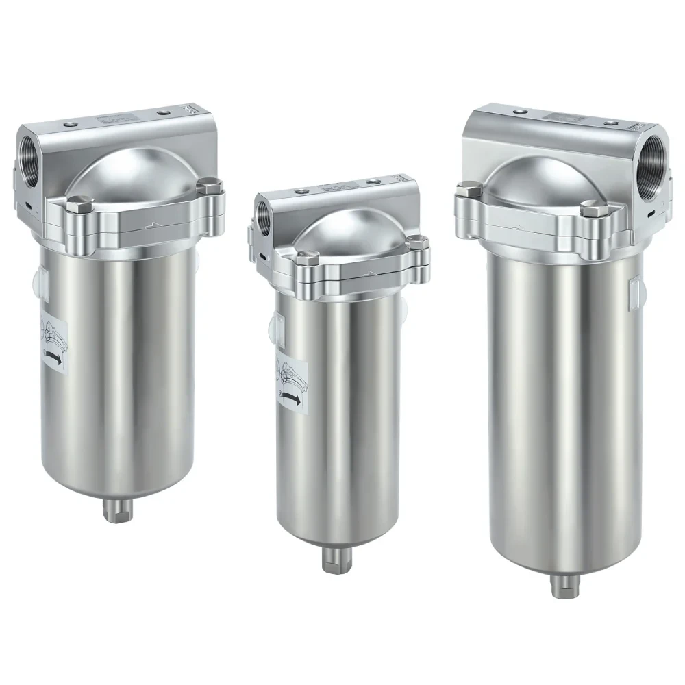 Bộ lọc làm sạch khí nén bằng thép không gỉ AFF□DS/AM□DS/AMD□DS
