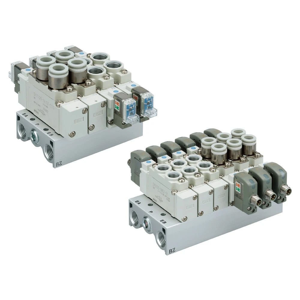 Van điện từ 4 vị trí, 2 van 3 cổng SY5A20-1D-01-X701 - SY5000/7000-X701 Series