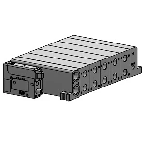 Manifold van điện từ 5 cổng plug-in VV5QC51-0103SD0 - VQC5000 Series