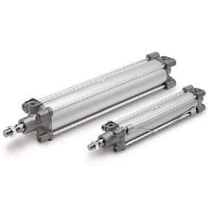 Xi lanh khí nén tiêu chuẩn dạng nắp vuông, tác động kép, một cần piston C96SB32-1C - C96 Series