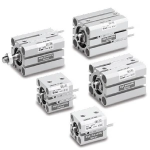 Xi lanh khí nén compact dạng mỏng, tuổi thọ cao, tác động kép, một cần piston CQSB12-5D-XB24 - CQS-XB24 Series