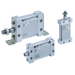 Xi lanh khí nén compact dạng tấm, tác động kép, một cần piston MUB25-1DZ - MU Series